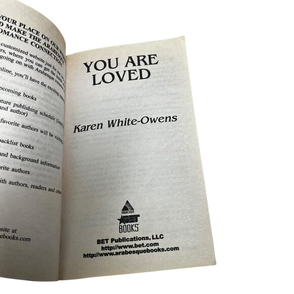 You Are Loved By Karen‎ White-Owens Paperback 2003 Romance Novel BET Books - Picture 6 of 12